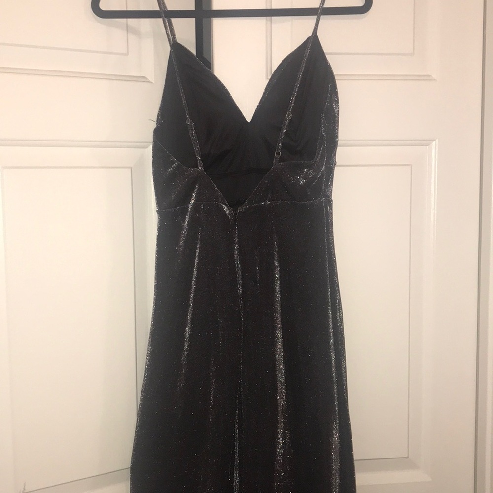Formal dark grey gown - Picture 4 of 5